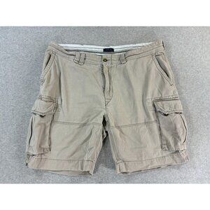 Polo Ralph Lauren Distressed Cotton Cargo‎ Shorts (Men's Size 44) Tan - 9"
